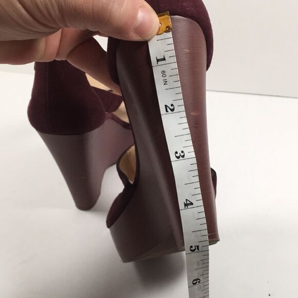 Nine West Mary Jo Platform wedge Sz 8 1/2 - Picture 5 of 13